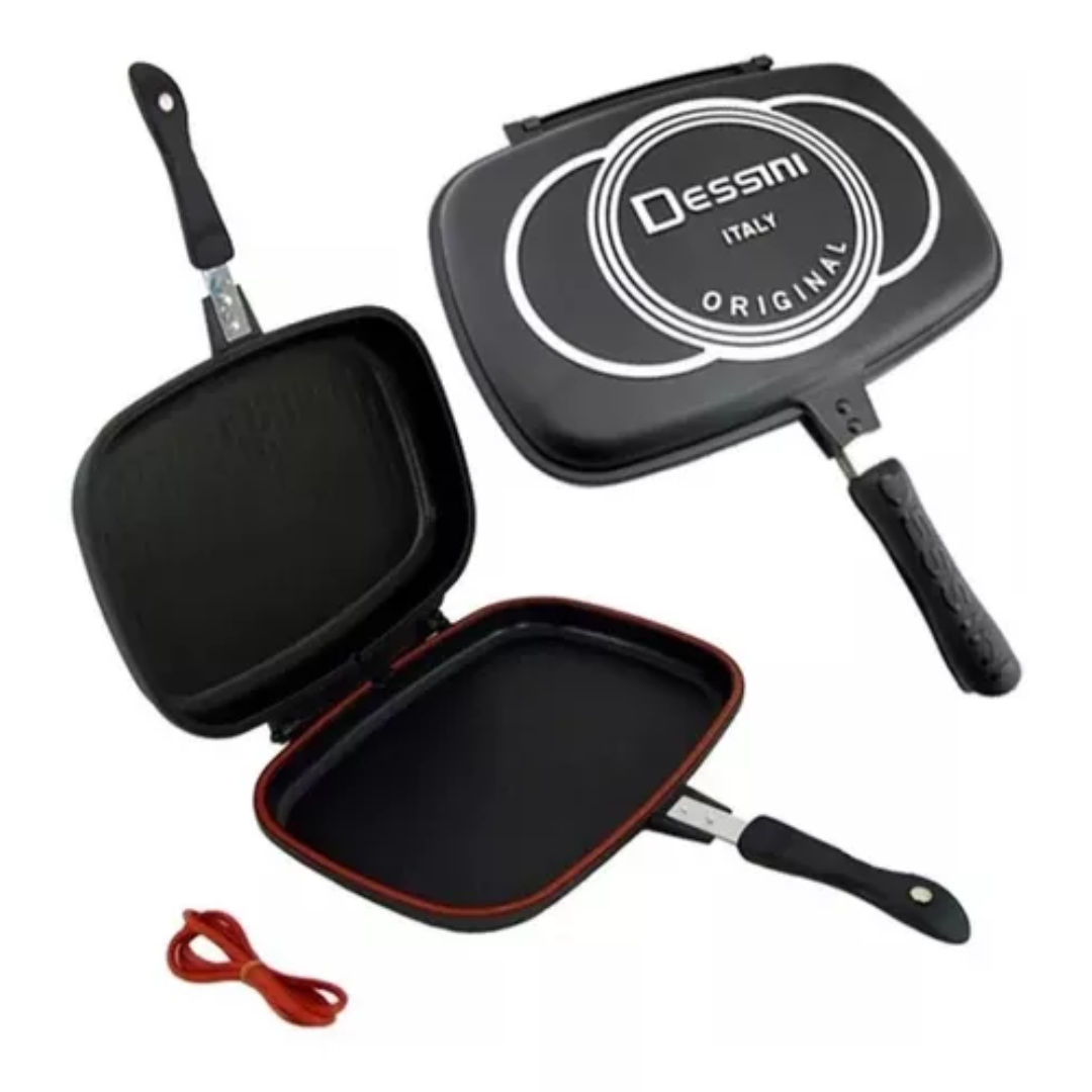 Sartén Doble Parrilla 36 Cm